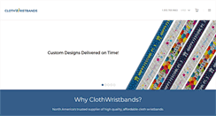 Desktop Screenshot of clothwristbands.com