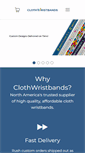 Mobile Screenshot of clothwristbands.com